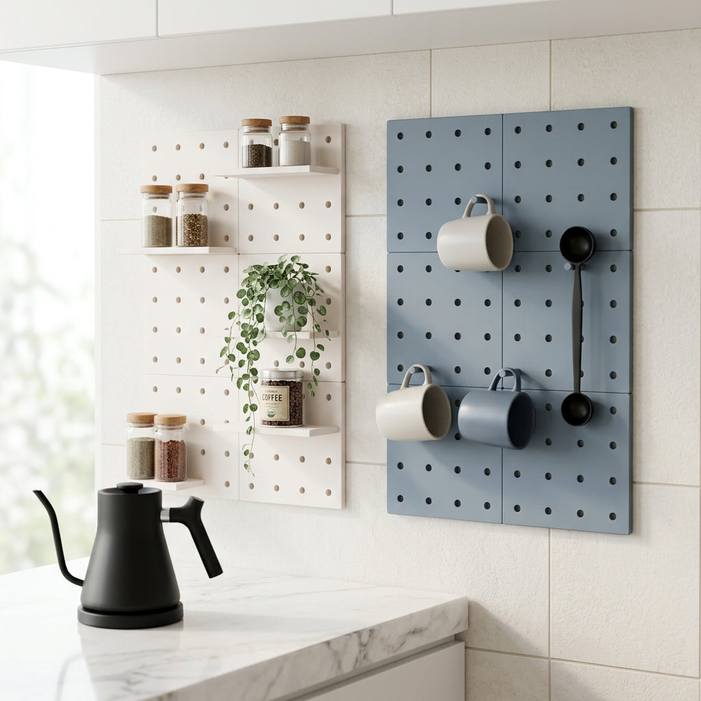 Neat Nest™ Modular Grid Wall Pegboard Organizer