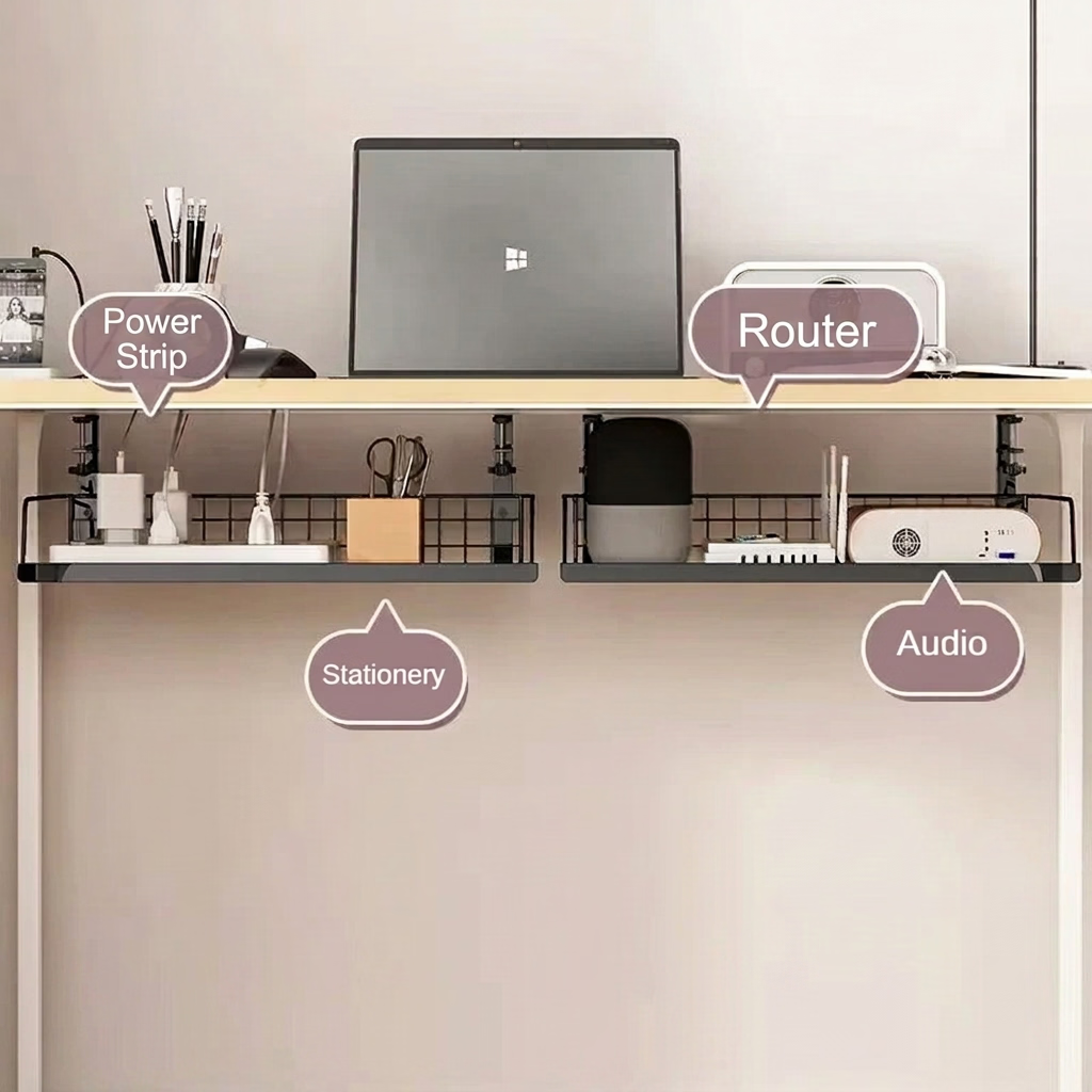 Neat Nest™ System Matrix — Under-Desk Cable Management Tray