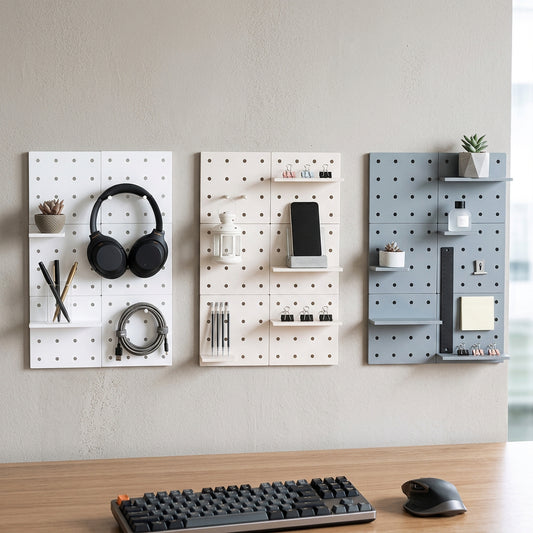 Neat Nest™ Modular Grid Wall Pegboard Organizer
