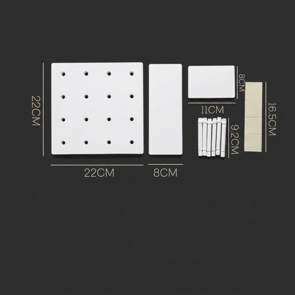 Neat Nest™ Modular Grid Wall Pegboard Organizer