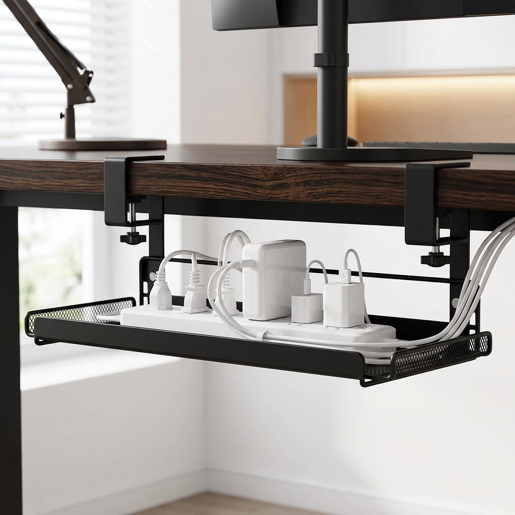 Neat Nest™ System Matrix — Under-Desk Cable Management Tray